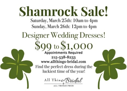 All Things Bridal Annual Bridal Clearance Sale