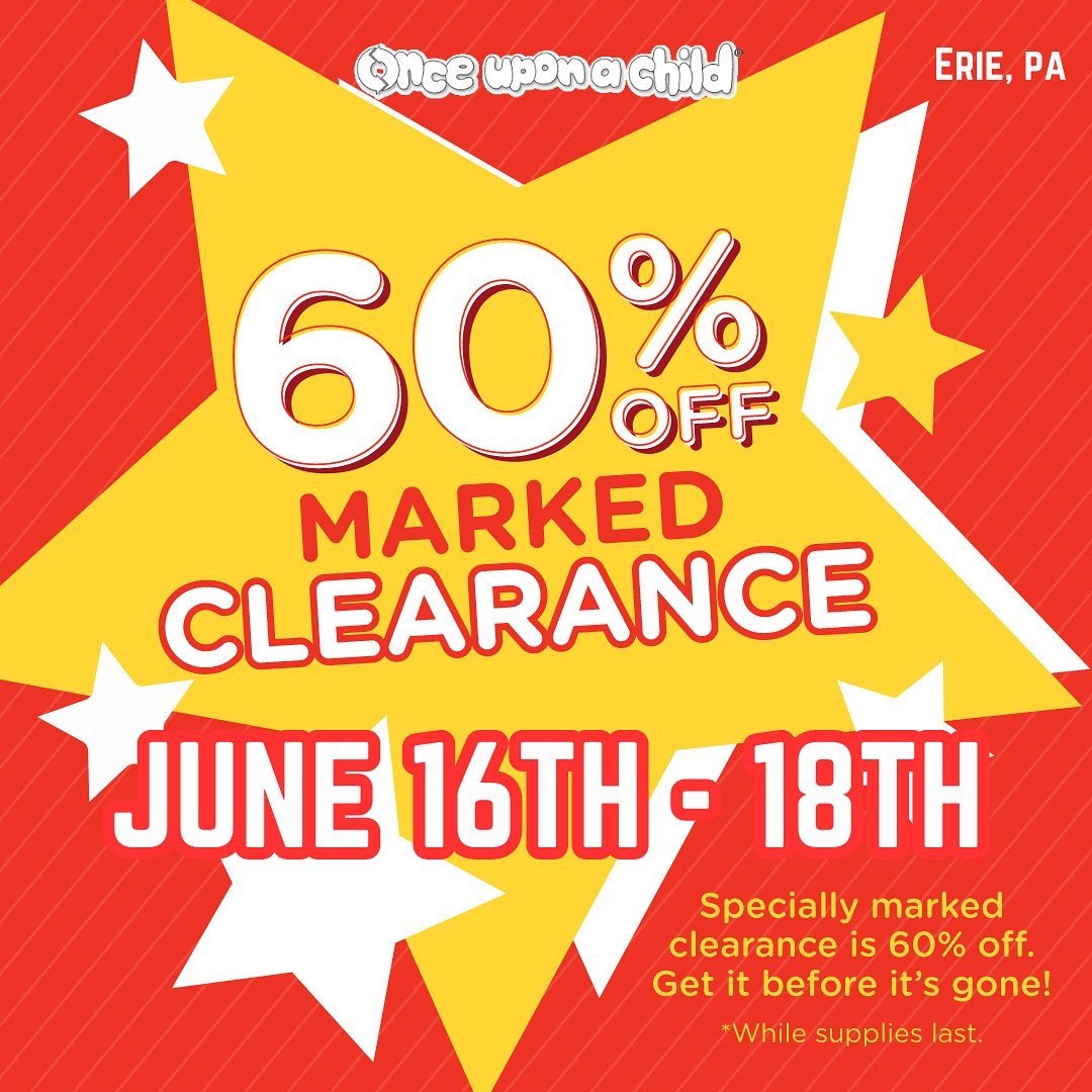 Once Upon A Child 60% OFF Clearance Sale - Erie, PA