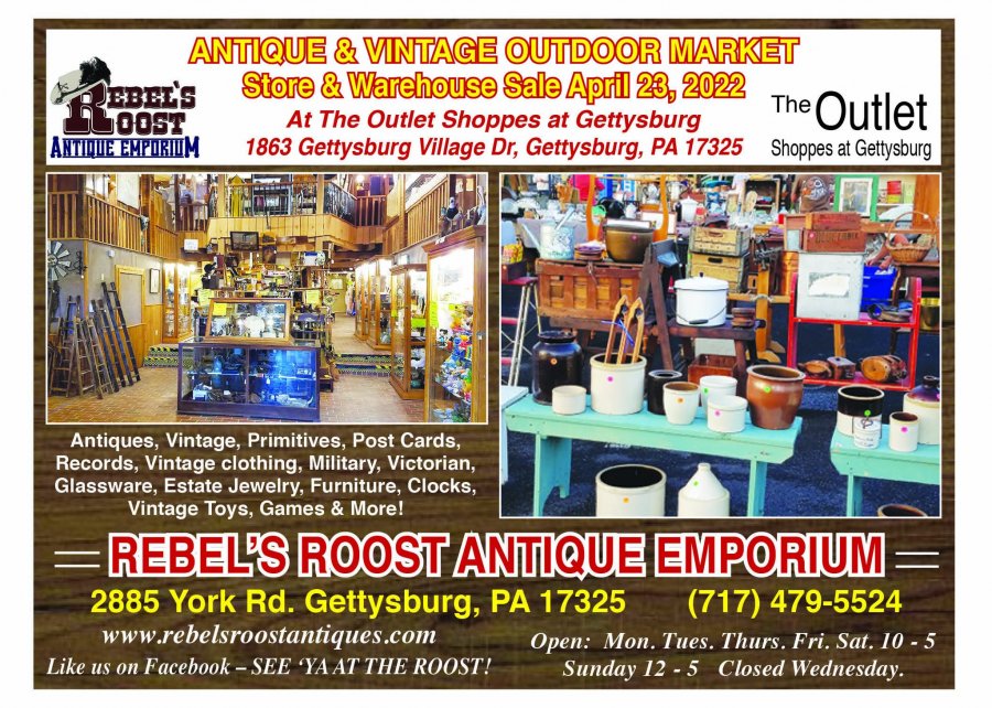 Rebel's Roost Antique Emporium Antique and Vintage Warehouse Sale