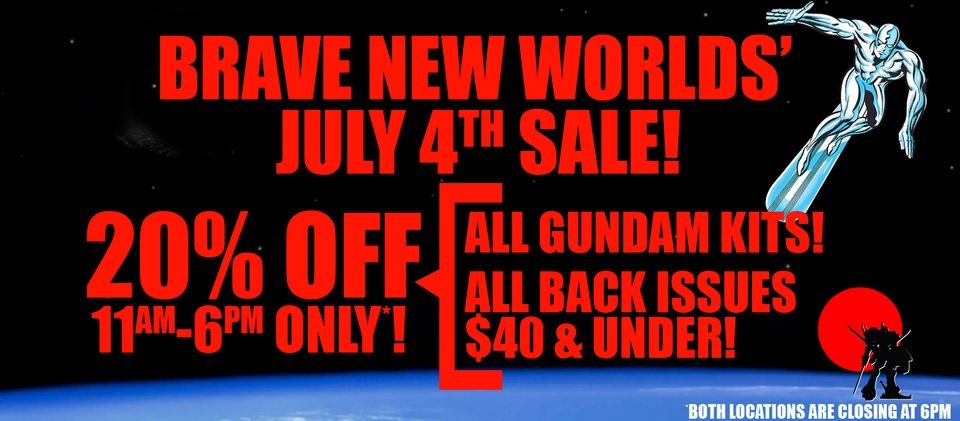Brave New Worlds - Old City July 4th Sale