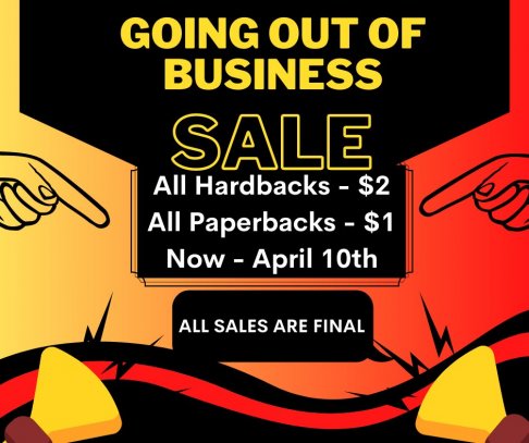 Book Warehouse Going Out Of Business Sale