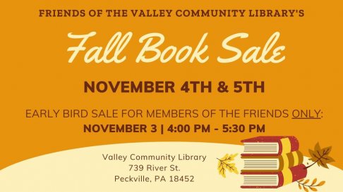 Friends of the Valley Community Library Fall Book Sale