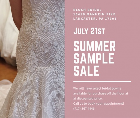 Blush Bridal Summer Sample Sale