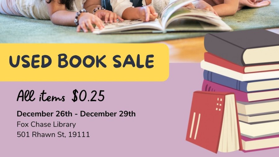 Fox Chase Library Used Book Sale