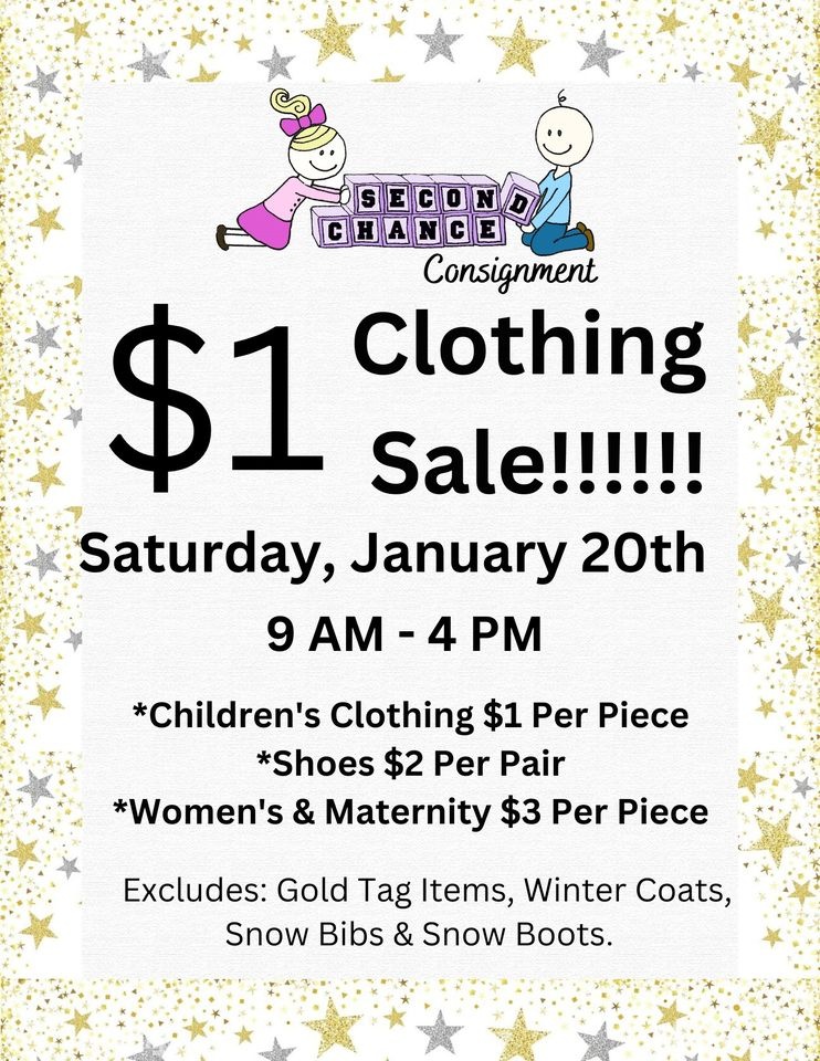 Second Chance Consignment Winter Clearance Sale