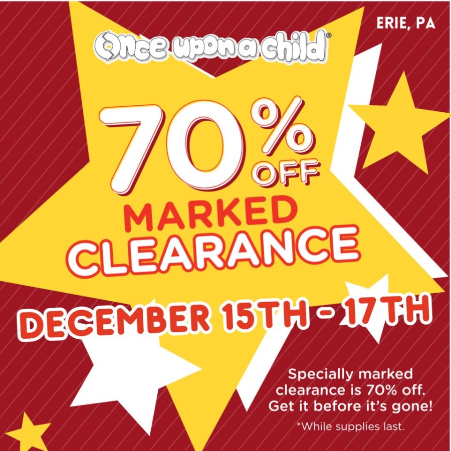 Once Upon A Child  70% OFF Clearance Sale - Erie, PA