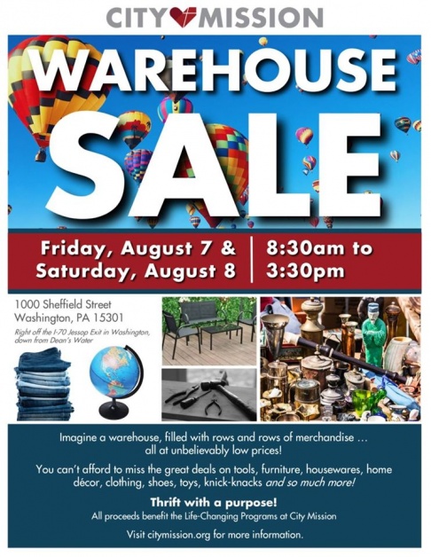 City Mission Summer Warehouse Sale