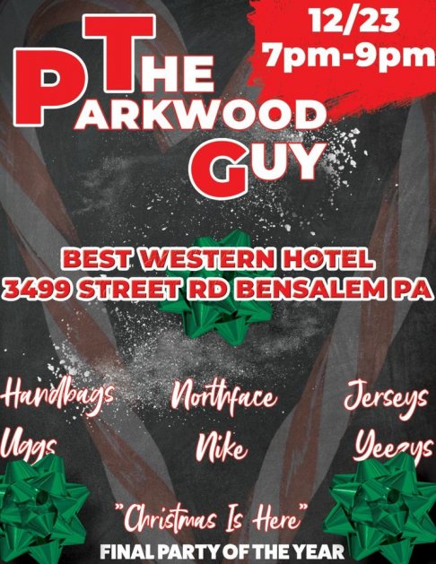 The Parkwood Guy FINAL SALE OF THE SEASON