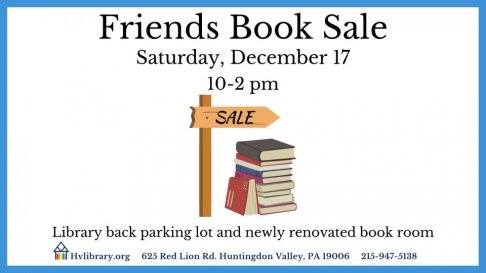 Huntingdon Valley Library Friends Book Sale