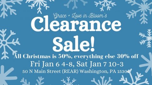 Grace and Love in Bloom CLEARANCE SALE - STORE CLOSING