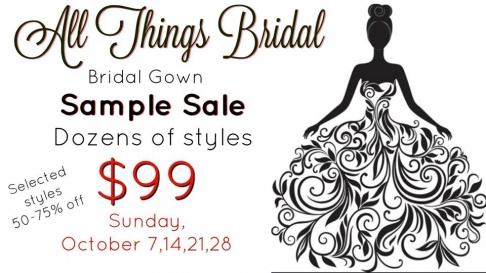 All Things Bridal Sample Sale