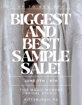 This Magic Moment Bridal Studio Sample Sale
